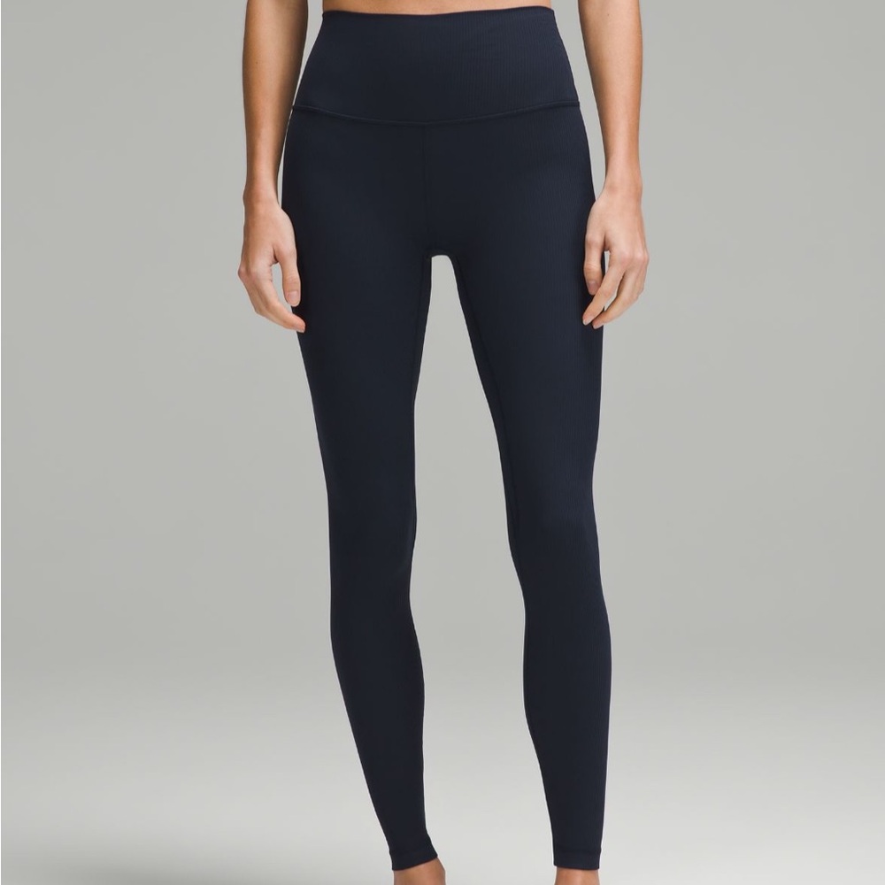 Lululemon Navy Ribbed Align Leggings